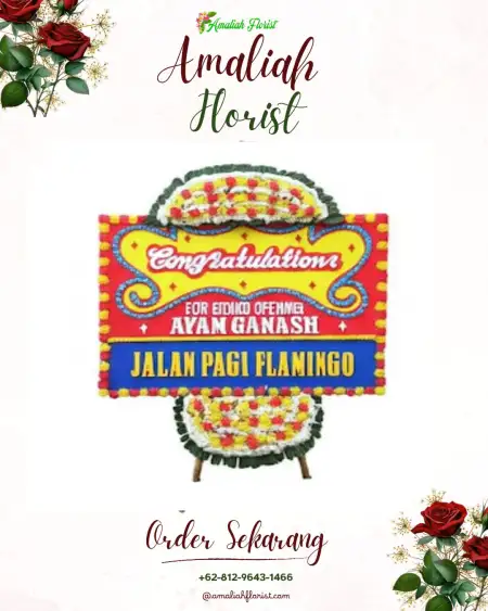 Sewa Papan Bunga Cot Girek